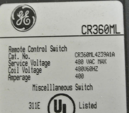 GE CR360ML4239A1A REMOTE CONTROL SWITCH / MISCELLANEOUS SWITCH - NEW SURPLUS