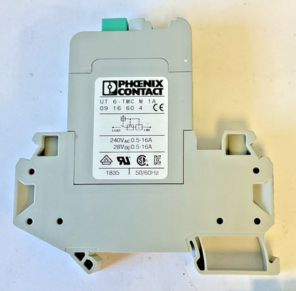PHOENIX CONTACT UT6-TMCM5A(2) UT6-TMCM1A(1) THERMOMAGNETIC BREAKER 240VAC 28VDC