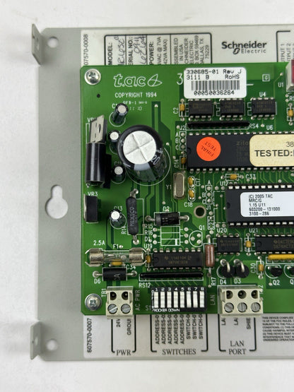 TAC SCHNEIDER ELECTRIC CSI SYSTEM MR632C MICRO REGULATOR CONTROL BOARD 330685-01