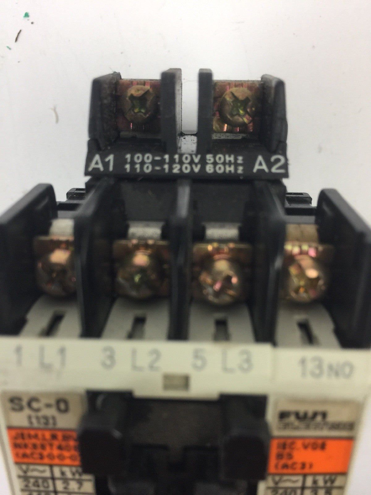 FUJI ELECTRIC 4NC0F0 TYPE SC-0 CONTACTOR 4NK0AN TYPE TK-0N OVERLOAD RELAY