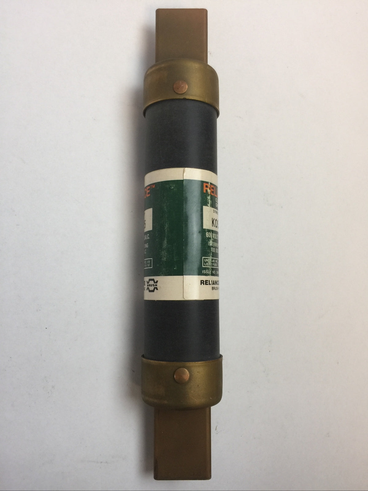 RELIANCE KOS125 CLASS K5 ONE TIME FUSE 125AMP 600VAC