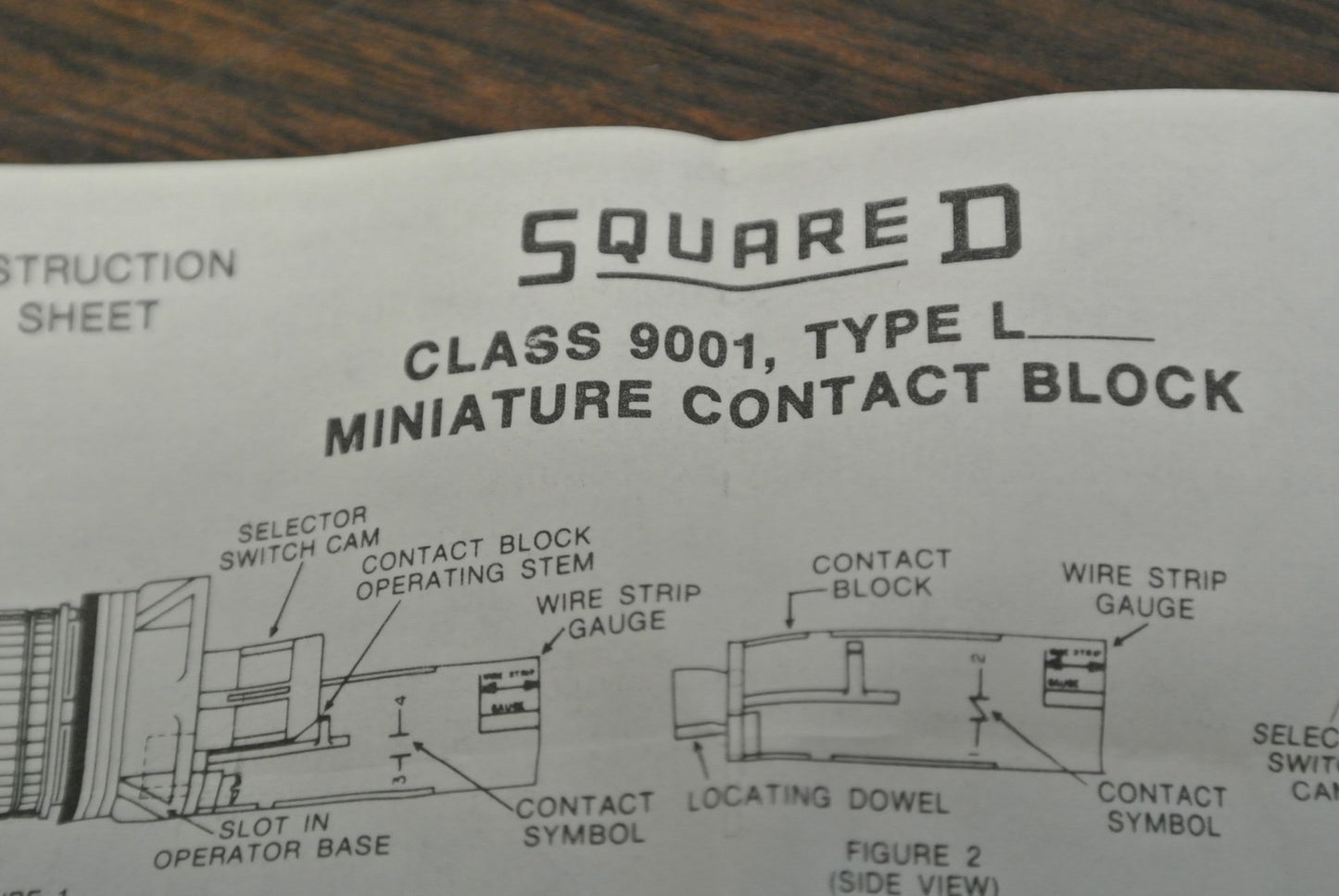 SQUARE D 9001 LA-1 N.C. CONTACT BLOCK / NEW SURPLUS