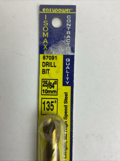 EAZYPOWER 87091 25/64" 10mm 135° ISOMAX DRILL BIT CONTRACTOR QUALITY