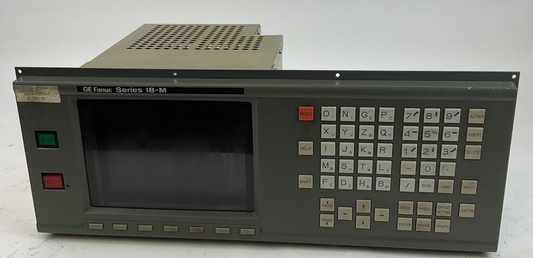 GE FANUC A16L-0001-0095 CRT/MDI UNIT 9" MONITOR WITH CONTROL PANEL