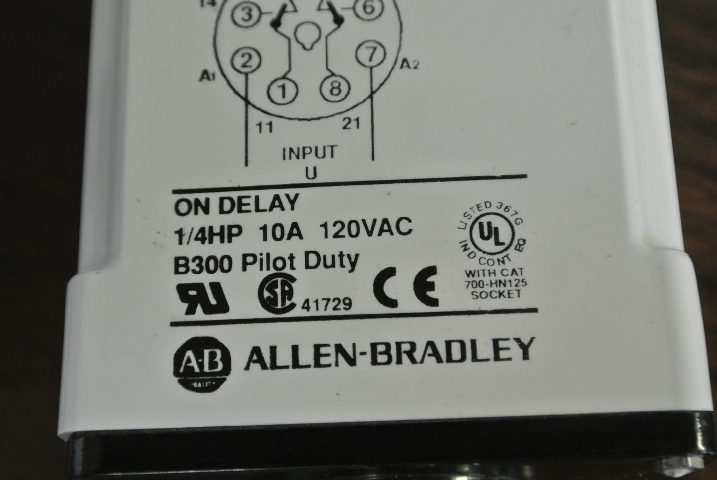 ALLEN-BRADLEY 700-HTF12F16A1 ON-DELAY 180-SEC. FIX TIMING RELAY 120V NEW SURPLUS