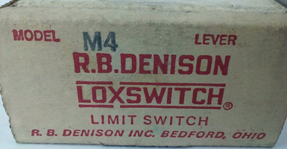 R.B.DENISON M4 SERIES D PRECISON LIMIT SWITCH, NEMA B600, 600V, 30A, MODEL M