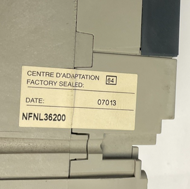 MERLIN GERIN NSF250 N CIRCUIT BREAKER NFNL36200 200A 480V
