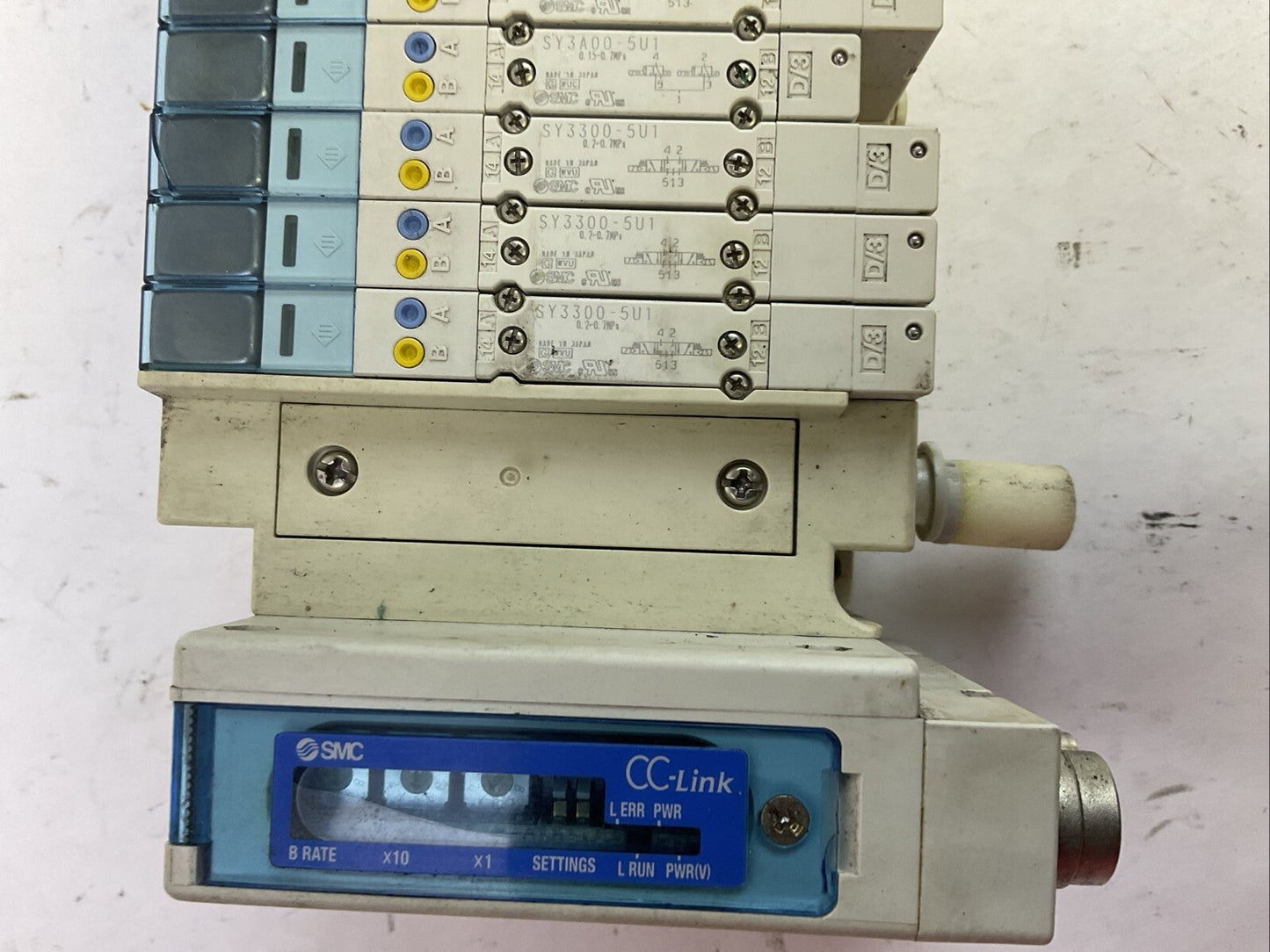 SMC EX260-SMJ1 CC-LINK 24VDC (6)SY3300-5U1 (9)SY3A00-5U1 SOLENOID VALVES
