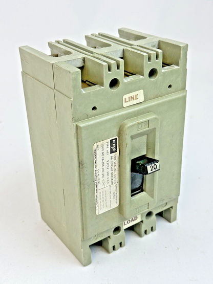 FPE - HEF631020 - CIRCUIT BREAKER - 3 POLE/240VAC/30A, LB-186 - NEW