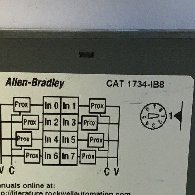 ALLEN BRADLEY 1734-IB8 SINK INPUT 24VDC SER.D FW 3.022