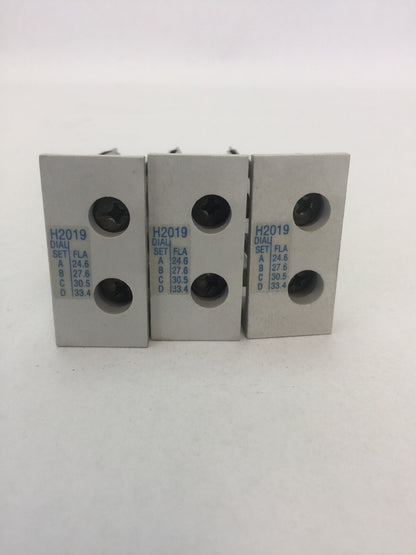 CUTLER HAMMER H2019-3 HEATER PACK (SET OF THREE) 24.6-33.4 AMP