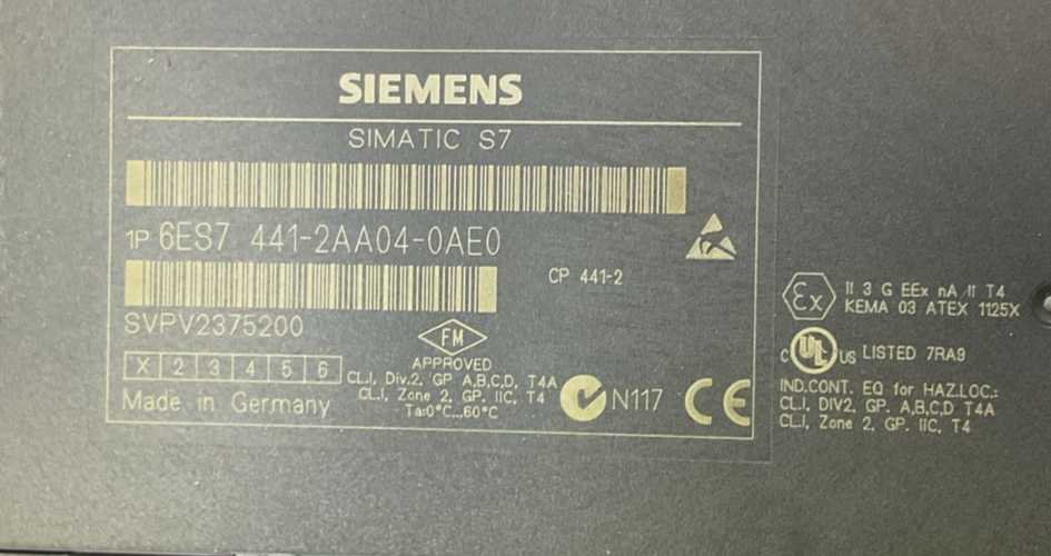 SIEMENS 6ES7 441-2AA04-0AE0 COUPLING MODULE