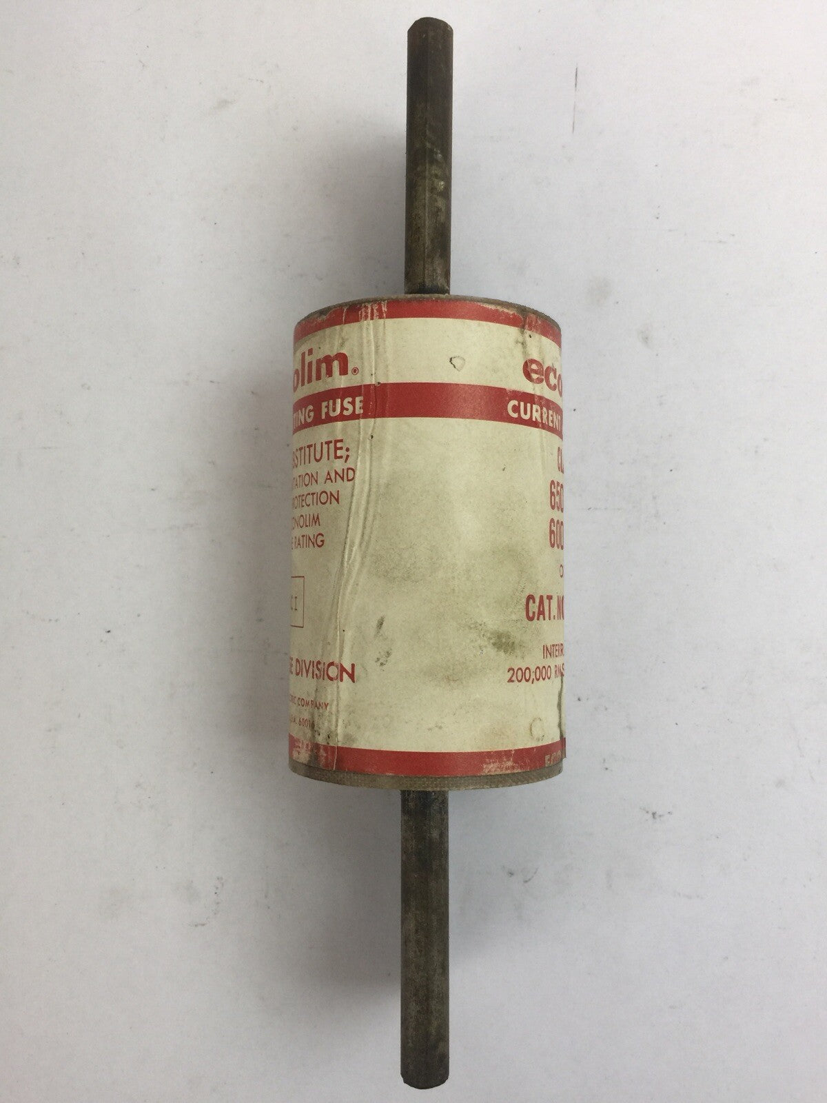 ECONOMY LCL650 ECONOLIM CURRENT LIMITING FUSE 650AMP 600VAC CLASS L