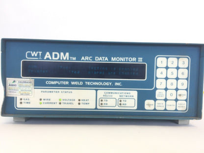COMPUTER WELD TECHNOLOGY INC. A3A0149 ADM III MODEL D ADM ARC DATA MONITOR III