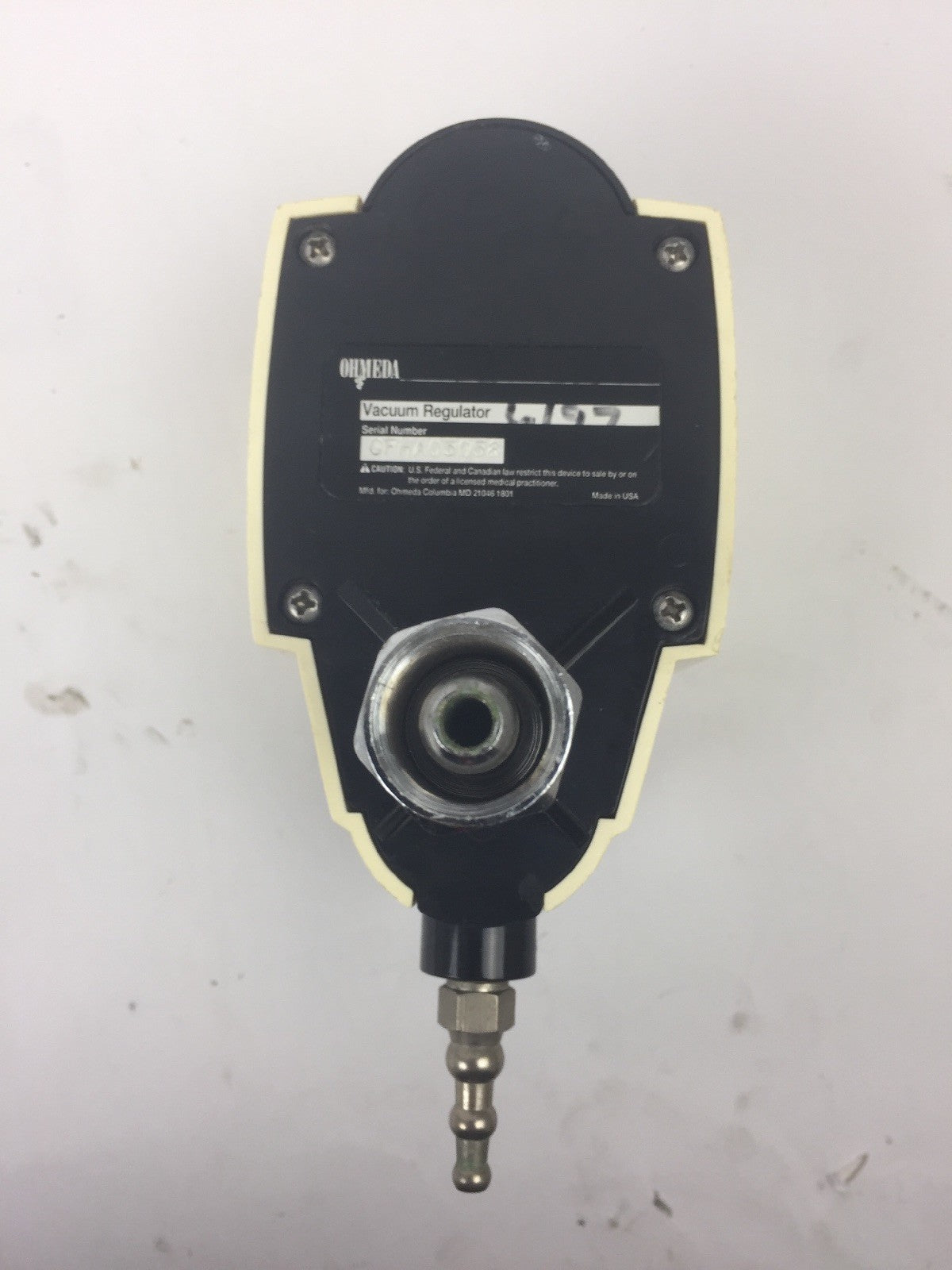 OHMEDA VACUUM REGULATOR FULL OFF REG