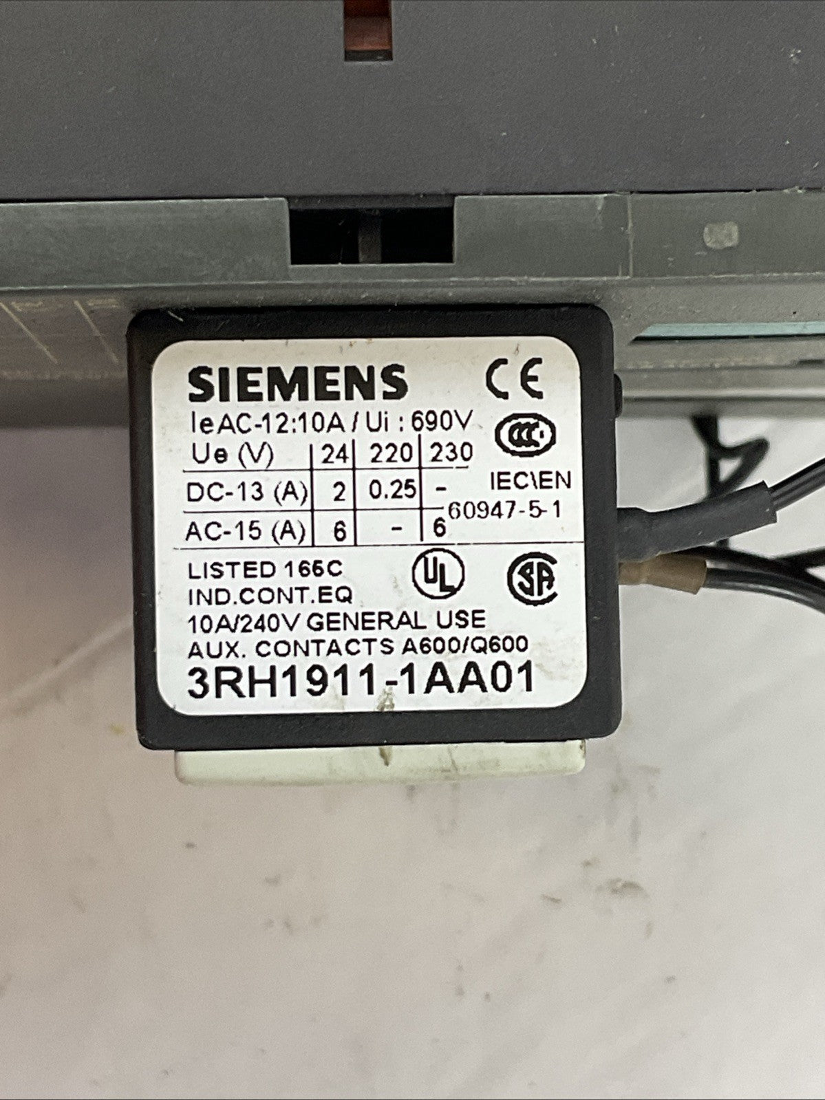SIEMENS 3RK1301-0GB00-1AA2 RS1-x 3RV1011-0GA10 3RH1911-1AA01 3RK1903-0AC00
