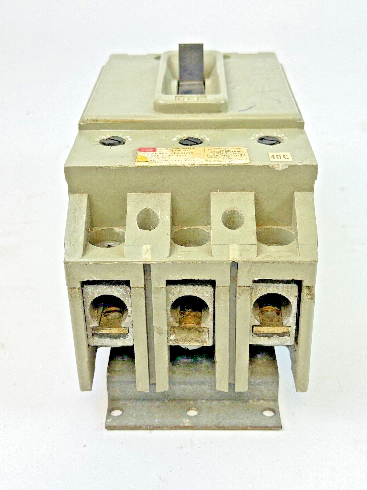 FPE - HFJ631225 - MAGNETIC TRIP CIRCUIT BREAKER - 225 A, 3 POLE, 600 VAC