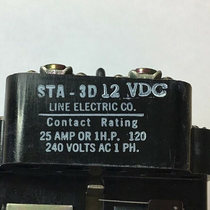 LINE ELECTRIC STA-3D12 VDC RELAY