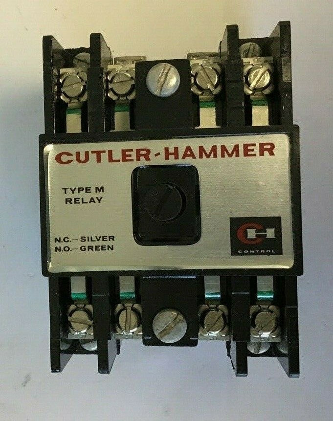 CUTLER HAMMER D23MR40A TYPE "M" RELAY SERIES A3  4N.O.-0N.C.