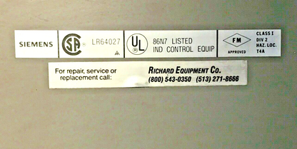 SIEMENS SIMATIC TI 505 POWER SUPPLY 505-6660 110/220 VAC 200VOLT 50-60HZ