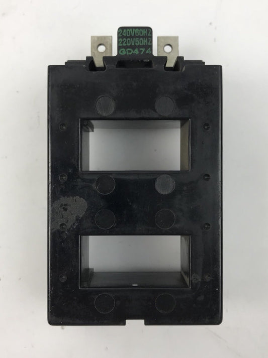ALLEN BRADLEY GD-474 COIL, 240V-60HZ, 110V-50HZ, USED, MISSING SCREWS