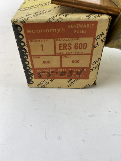 Economy Fuse ERS600 600A 600V Renewable Fuse