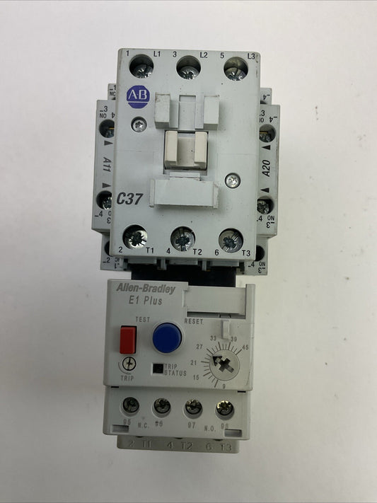 ALLEN BRADLEY STARTER 100-C37*00 SER C CONTACTOR COIL 120V + 193-EEFD SER B