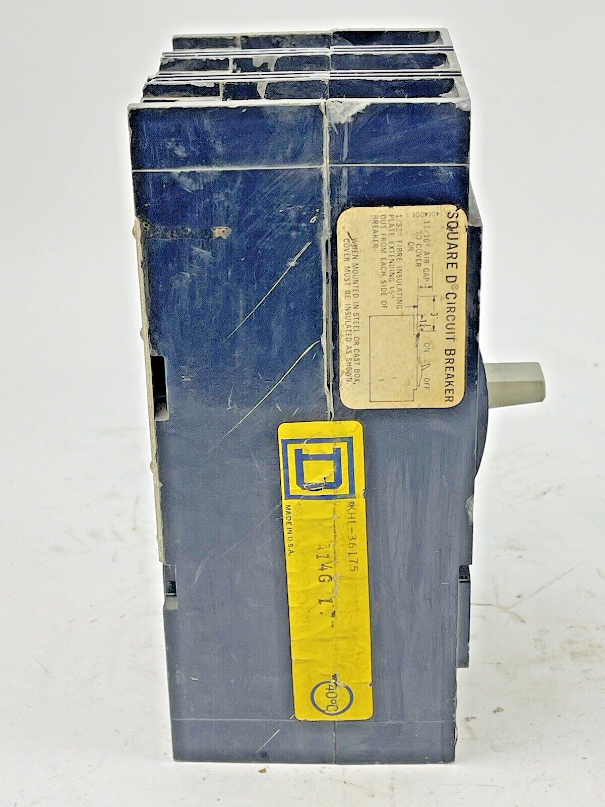 SQUARE D - KHL-36175 - CIRCUIT BREAKER - 175 AMP, 3 POLE, 600 VAC