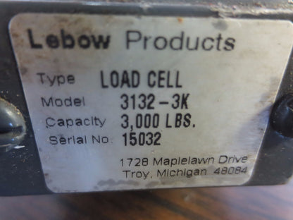 LEBOW 3132-K LOAD CELL 3,000 LBS