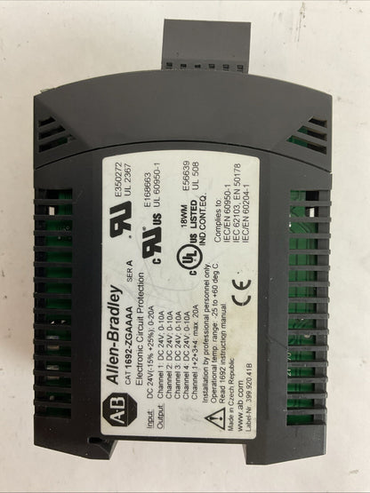 ALLEN BRADLEY 1692-ZGAAAA ELECTRONIC CIRCUIT PROTECTION 24VDC