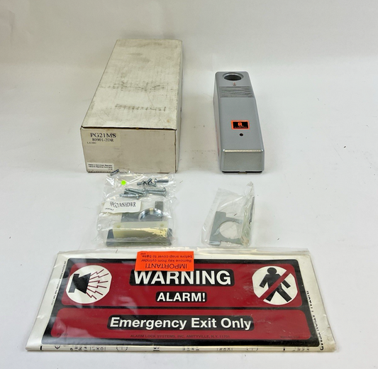 ALARM LOCK PG21MS 80901-2DR NARROW STILE DOOR ALARM SILVER