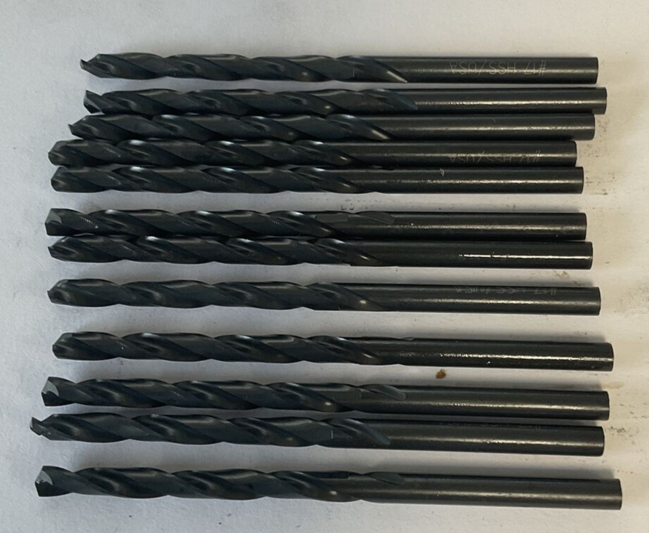 JOBBER DRILL BITS 480A017 HSS HD WIRE SIZE #17 DRILL 12 PER PACK ****LOTOF4***