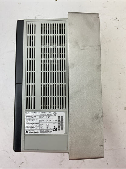 ALLEN BRADLEY 20A D 011 A 3 AYNANC0 POWER FLEX 70 AC DRIVE FIRMWARE 5.001 SER A