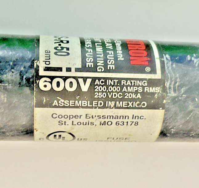 BUSSMANN FRS-R-50 FUSETRON FUSE CLASS RK5 600VAC 250VDC ***LOTOF6***