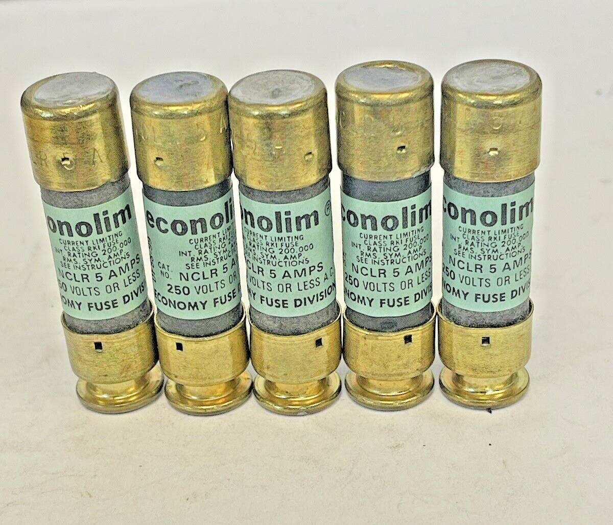 ECONOLIM *BOX OF 5* - NCLR 5 - 5 AMP, 250 VAC, CURRENT-LIMITING CLASS RK1 FUSES