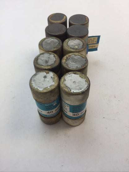 GE GF8B40 CLF FUSE CLASS J 40AMP 600VAC (LOT OF 10)