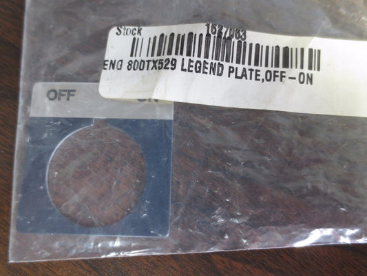 ALLEN-BRADLEY LEGEND PLATES "START" "AUTO/MANUAL" "OFF/ON" "REVERSE" NEW SURPLUS