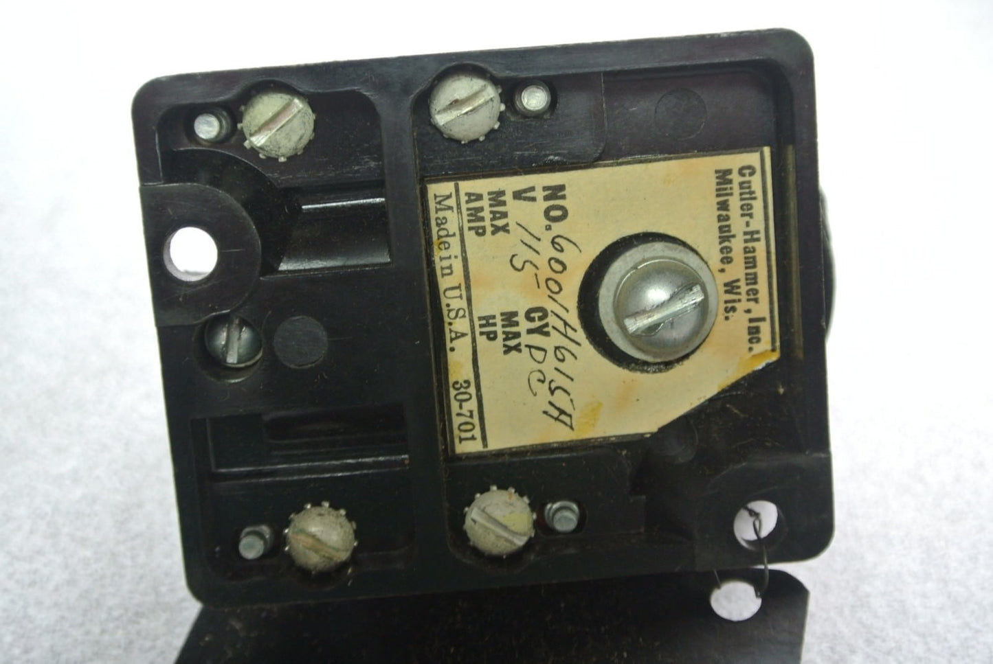 CUTLER-HAMMER 6001H615A 115VDC RELAY  No. 518 OPEN TYPE  N.O. & N.C. NEW SURPLUS