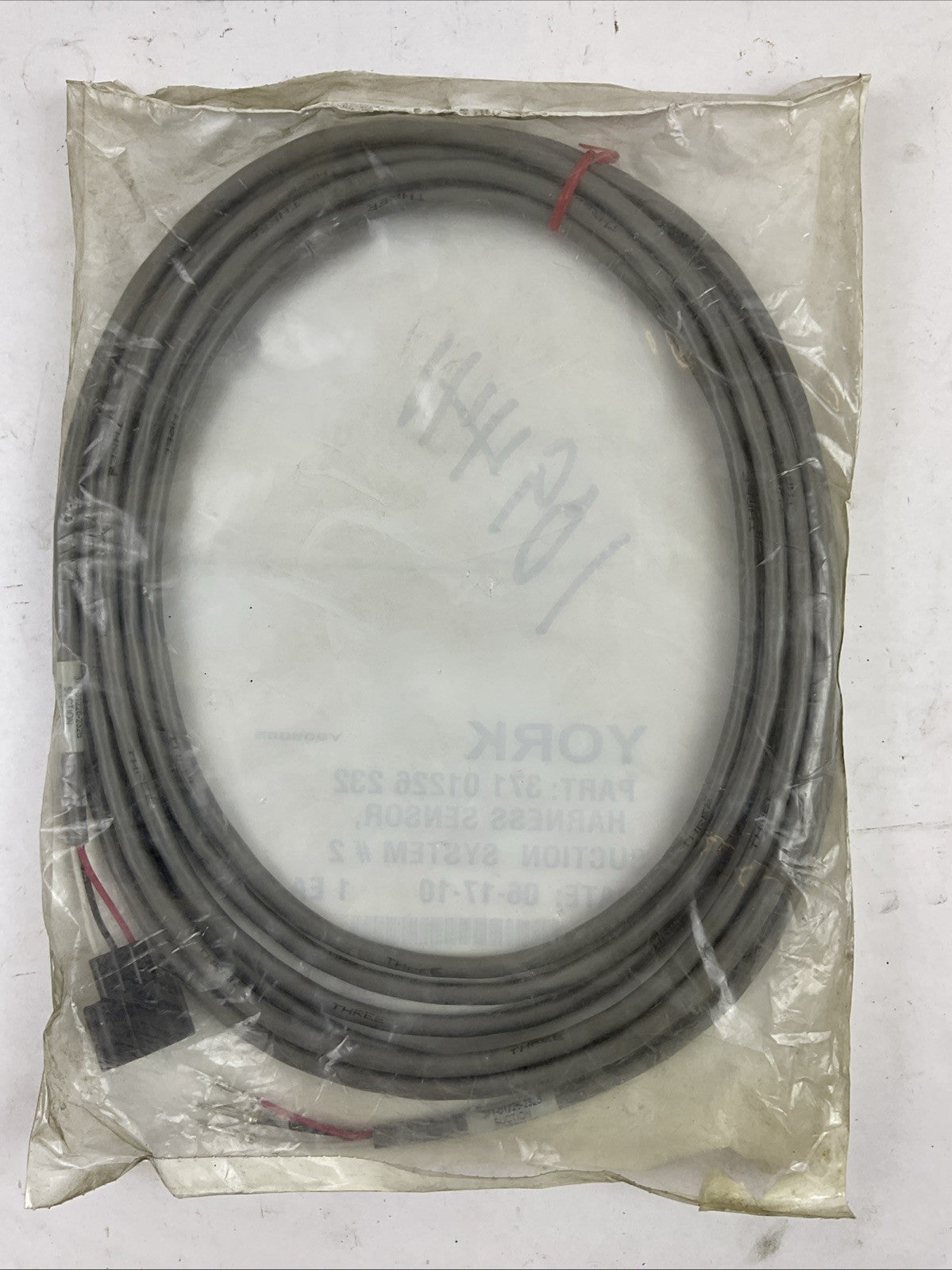 YORK 371 01226 232 HARNESS SENSOR SUCTION SYSTEM # 2