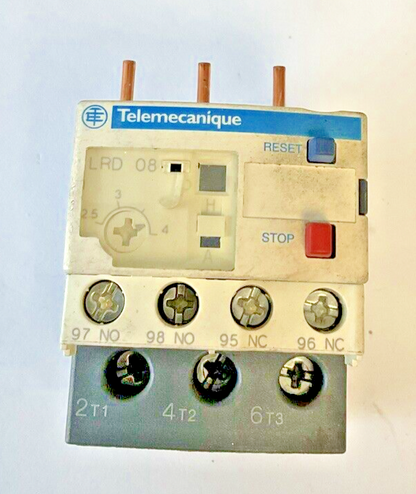 TELEMECANIQUE LRD 08 CONTACTOR 2.5-4A 690V 50/60HZ ***LOTOF3***
