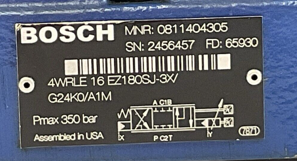 BOSCH 4WRLE 16 EZ180SJ-3X/ 350bar REXROTH 4WRPEH 6 C3 B04L-2X/G24K0/A1M816 VALVE