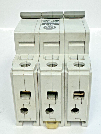 ALLEN-BRADLEY - 1492-CB3-G200 SER. C - MOTOR CONT. - 3 P, 20 A, 277 V, 10HP, 3PH