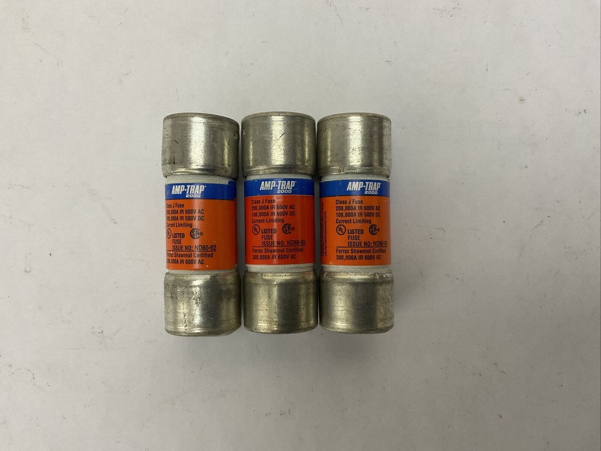 FERRAZ SHAWMUT AJT7 AMP-TRAP 2000 7A 600VAC DUAL ELEMENT (LOT OF 3)