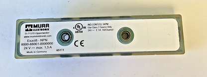 MURR 8000-88061-0000000 24VDC EXACT8-NPN MODULE ASSEMBLY ***LOTOF2***