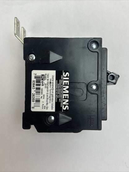 SIEMENS B250 CIRCUIT BREAKER 2POLE 50AMP 120/240VAC TYPE BL