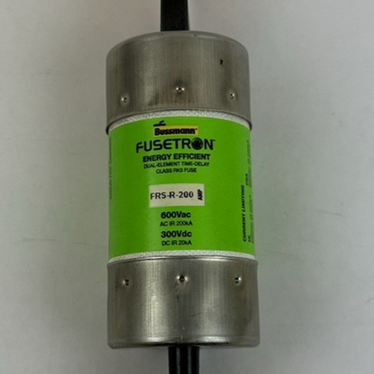 COOPER BUSSMANN FRS-R-200 FUSETRON CLASS RK5 TIME-DELAY FUSE 200A 600V