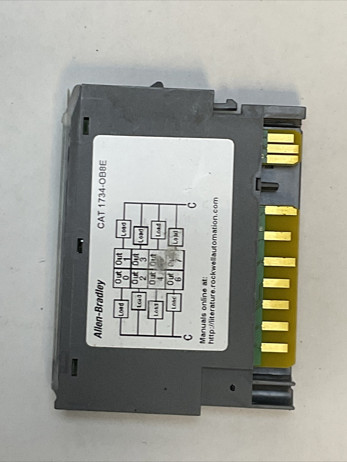 ALLEN BRADLEY 1734-OB8E SER C OUTPUT MODULE FW 3.022