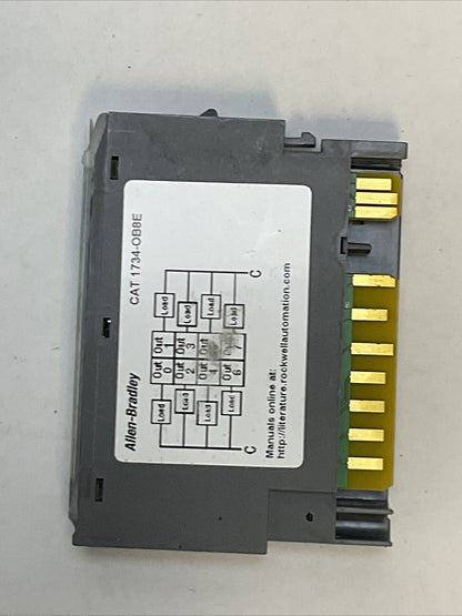 ALLEN BRADLEY 1734-OB8E SER C OUTPUT MODULE FW 3.022