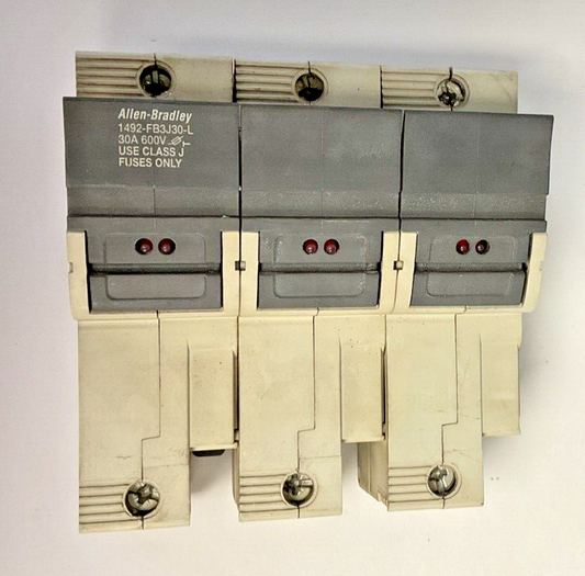 ALLEN BRADLEY 1492-FB3J30-L FUSE HOLDER SER.B 30A 600V CLASS J