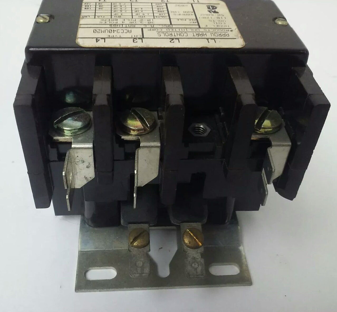 ARROW HART ACC340UM20 INDUSTRIAL CONTROL MAGNETIC CONTACTOR 4P 600V 40A